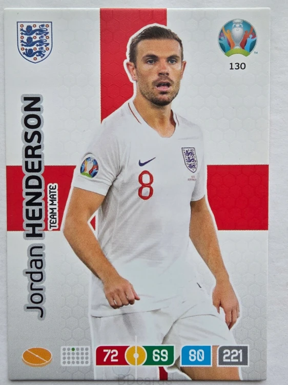 2020 Panini Euro Jordan Henderson Anglia Nr 120 /O