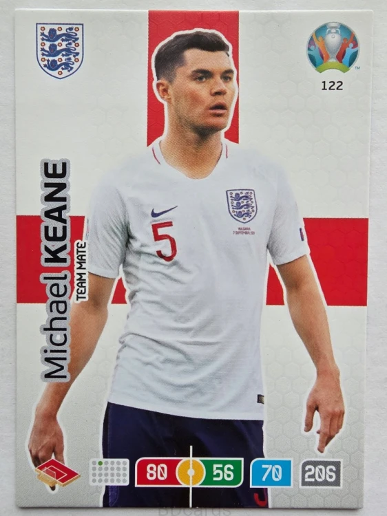 2020 Panini Euro Michael Keane Anglia Nr 122 /O
