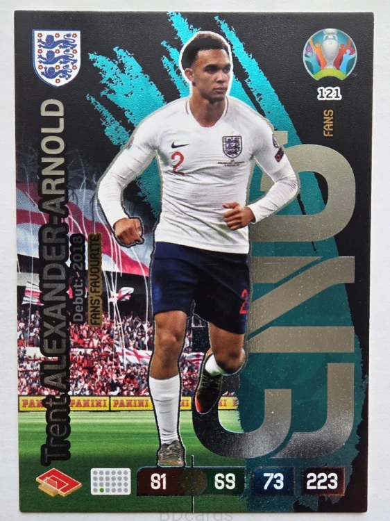 2020 Panini Euro Trent Alexander-Arnold Fans Favourite Anglia Nr 121 /O