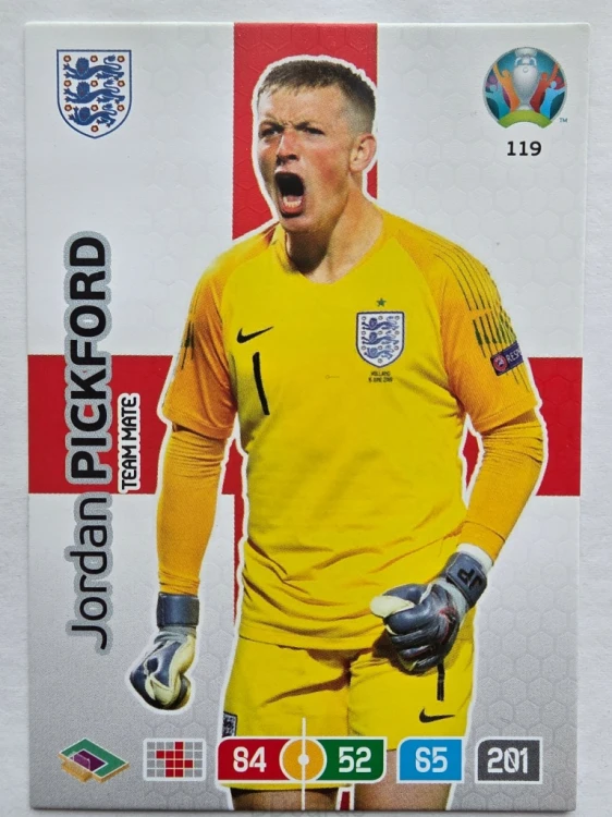 2020 Panini Euro Jordan Pickford Anglia Nr 119 /O