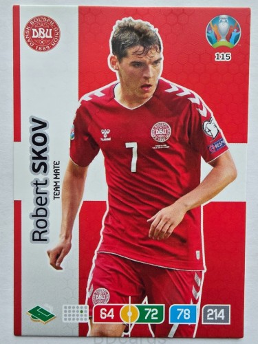 2020 Panini Euro Robert Skov Dania Nr 115 /O