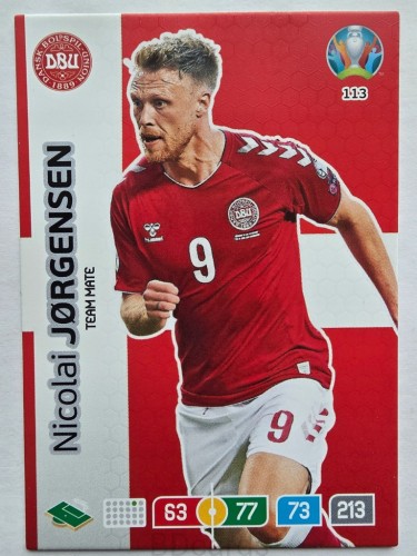 2020 Panini Euro Nicolai Jorgensen Dania Nr 113 /O