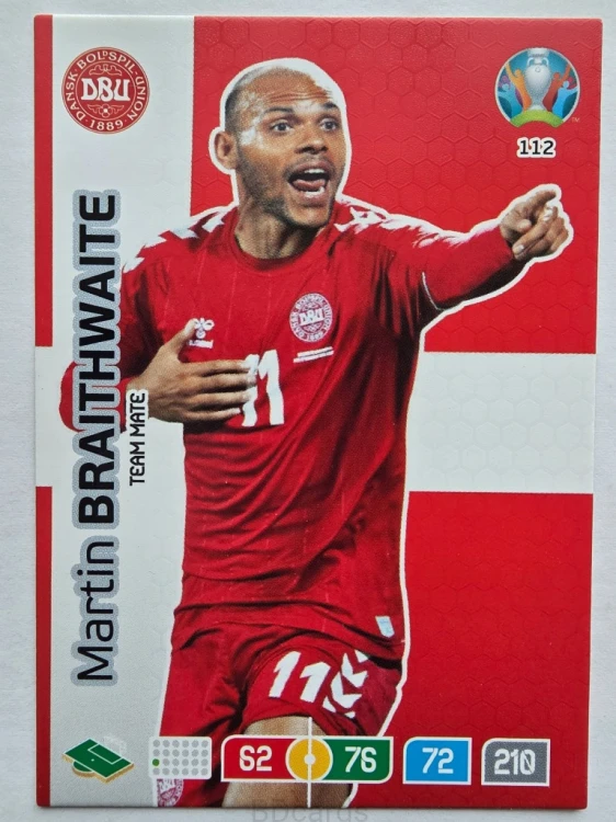 2020 Panini Euro Martin Braithwaite Dania Nr 112 /O