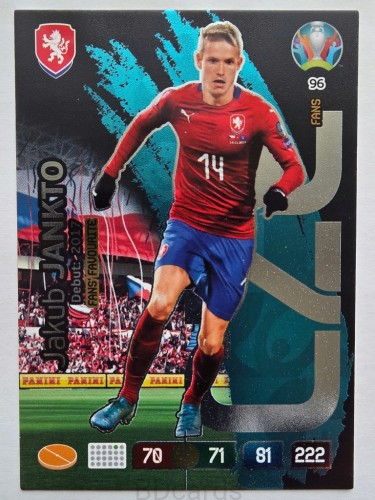 2020 Panini Euro Jakub Jankto Fans Favourite Czechy Nr 96 /O
