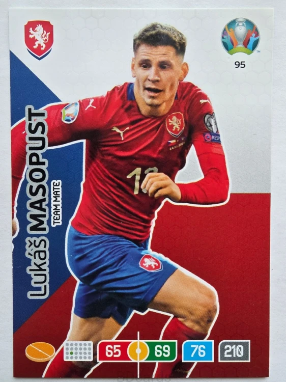 2020 Panini Euro Lukas Masopust Czechy Nr 95 /O