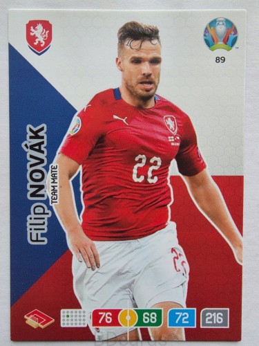 2020 Panini Euro Filip Novak Czechy Nr 89 /O