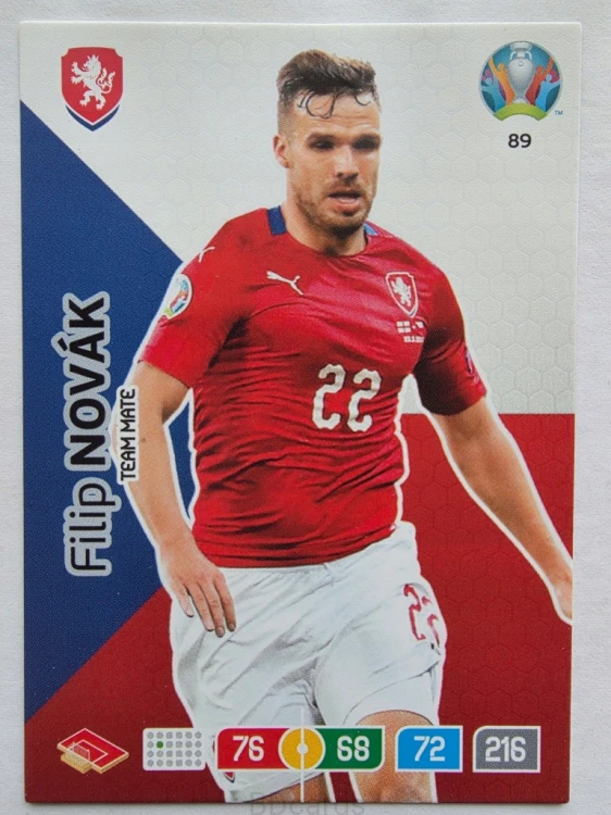 2020 Panini Euro Filip Novak Czechy Nr 89 /O