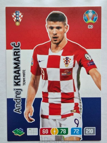 2020 Panini Euro Andrej Kramarić Chorwacja Nr 80 /O