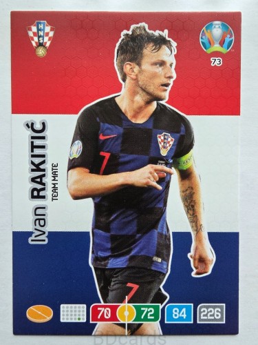 2020 Panini Euro Ivan Rakitic Chorwacja Nr 73 /O