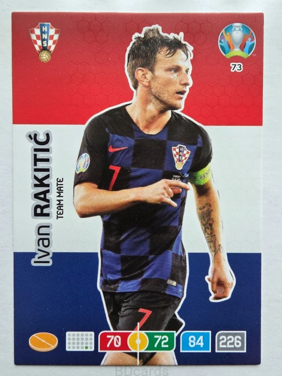 2020 Panini Euro Ivan Rakitic Chorwacja Nr 73 /O