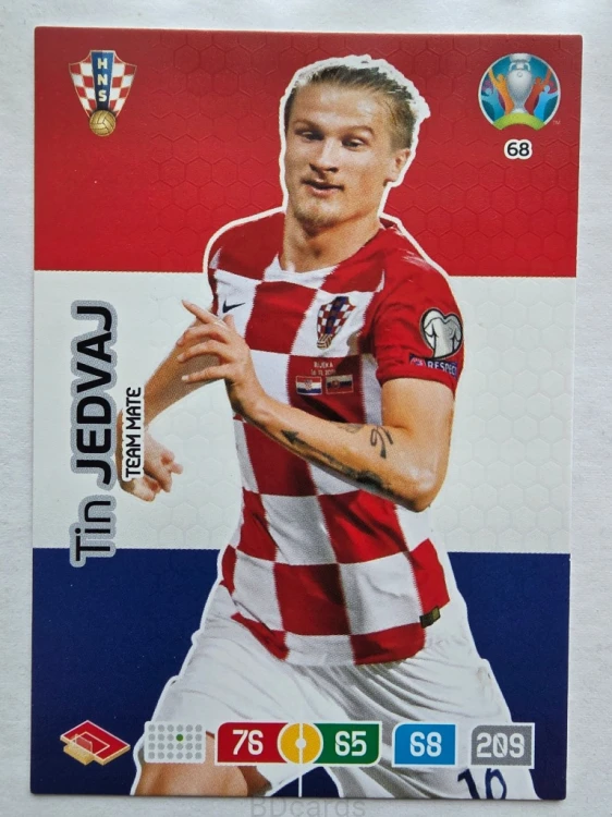 2020 Panini Euro Tin Jedvaj Chorwacja Nr 68 /O