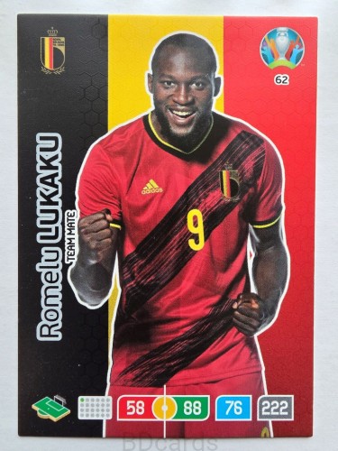 2020 Panini Euro Romelu Lukaku Belgia Nr 62 /O