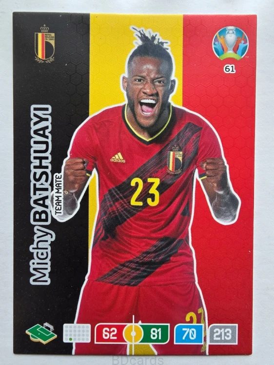 2020 Panini Euro Michy Batshuayu Belgia Nr 61 /O