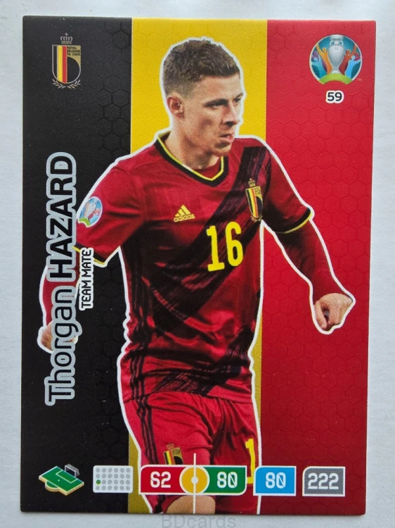 2020 Panini Euro Thorhan Hazard Belgia Nr 59 /O