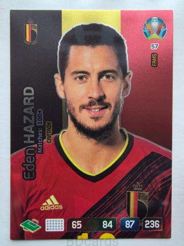 2020 Panini Euro Eden Hazard Fans Belgia Nr 57 /O