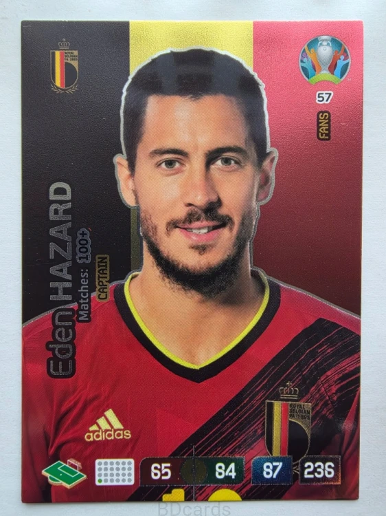 2020 Panini Euro Eden Hazard Fans Belgia Nr 57 /O