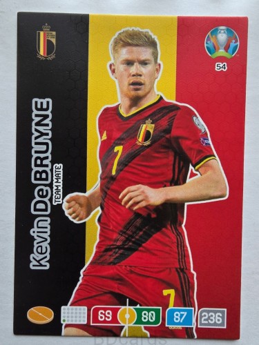 2020 Panini Euro Kevin De Bruyne Belgia Nr 54 /O