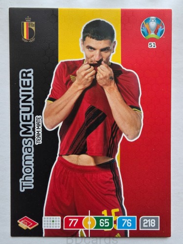 2020 Panini Euro Thomas Meunier Belgia Nr 51 /O