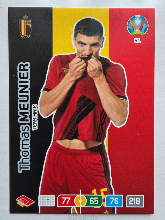 2020 Panini Euro Thomas Meunier Belgia Nr 51 /O