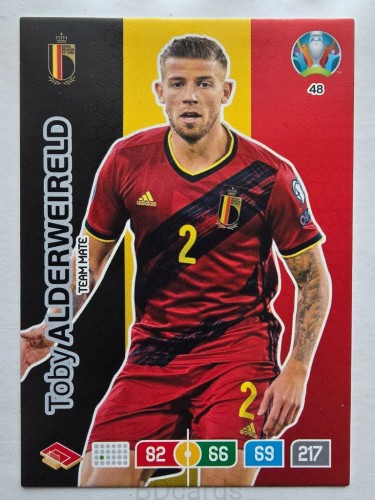 2020 Panini Euro Toby Alderweireld Belgia Nr 48 /O