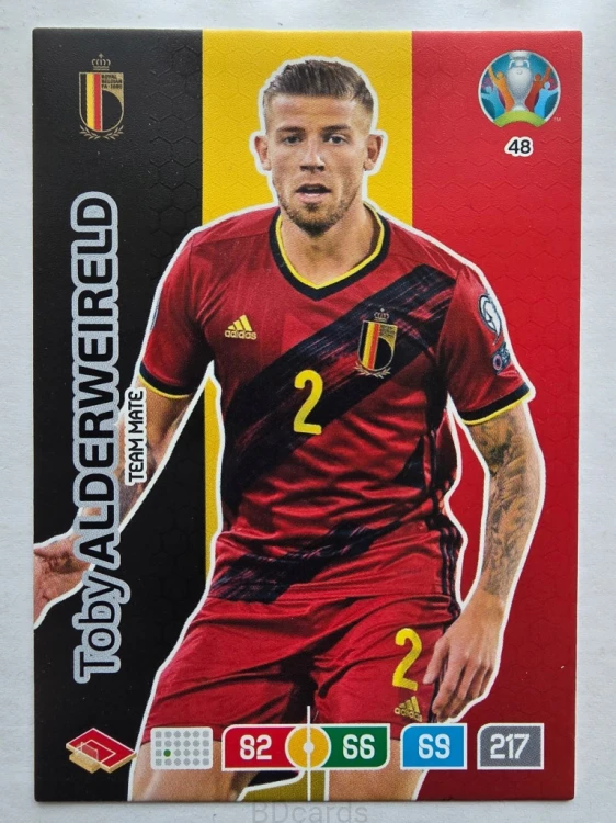 2020 Panini Euro Toby Alderweireld Belgia Nr 48 /O