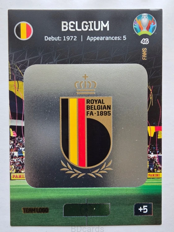 2020 Panini Euro Team Logo Belgia Nr 46 /O