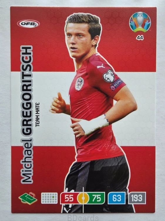 2020 Panini Euro Michael Gregoritsch Austria Nr 44 /O