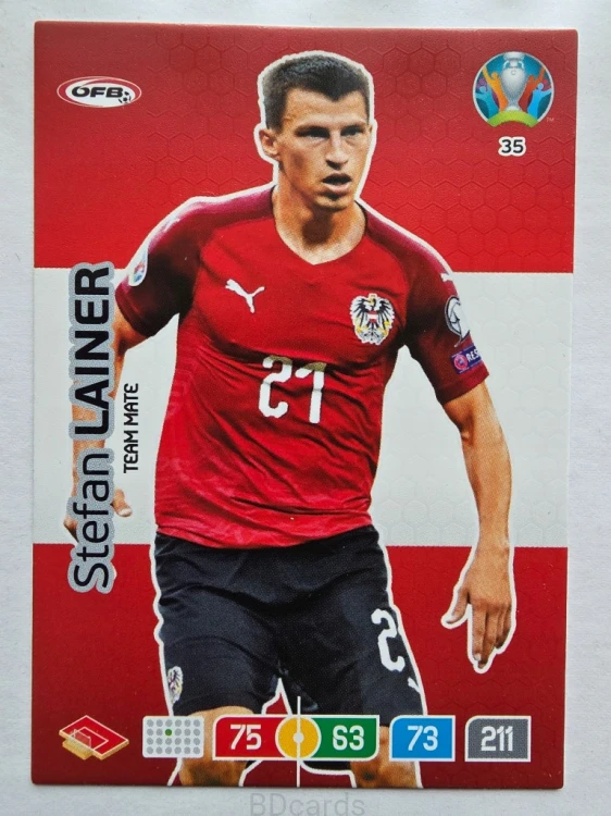 2020 Panini Euro Stefan Lainer Austria Nr 35 /O
