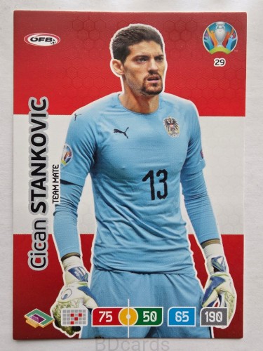 2020 Panini Euro Cian Stankovic Austria Nr 29 /O