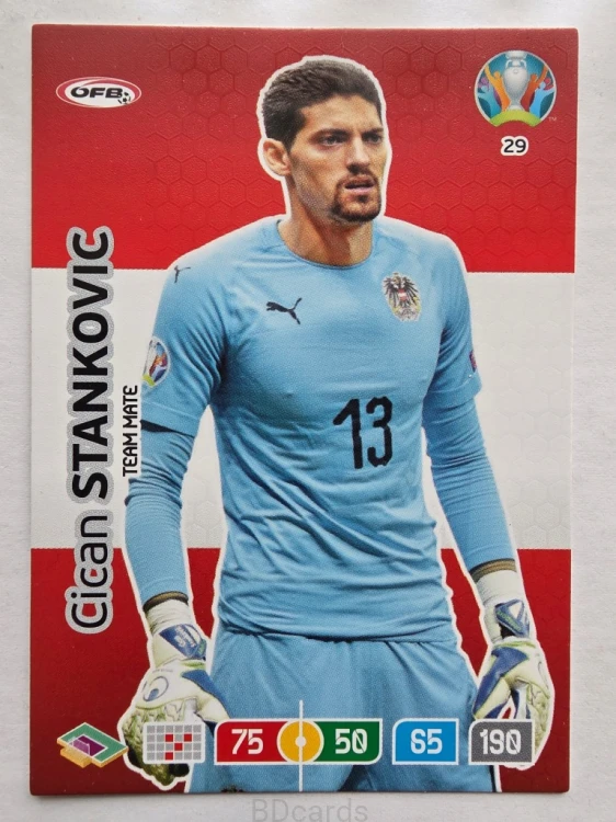 2020 Panini Euro Cian Stankovic Austria Nr 29 /O