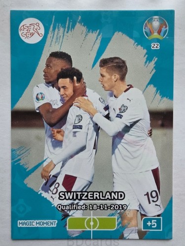 2020 Panini Euro Magic Moment Szwajcaria Nr 22 /O