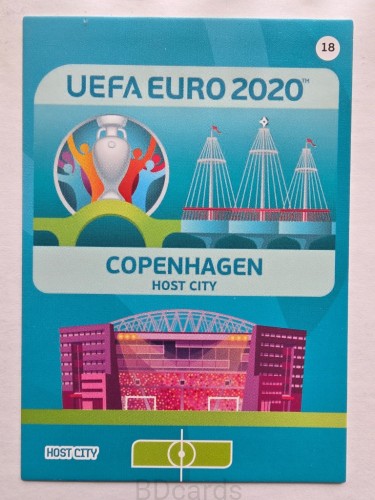 2020 Panini Euro Host City Copenhagen Nr 18 /O