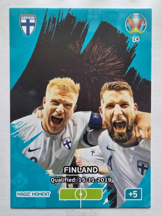 2020 Panini Euro Magic Moment Finlandia Nr 14 /O