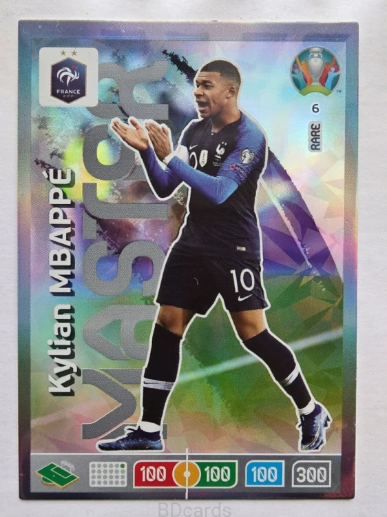 2020 Panini Euro Kylian Mbappe Francja Rare Nr 6 /O