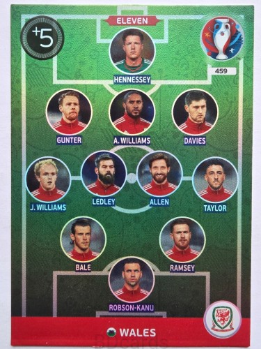 2016 Panini Euro Eleven Walia Nr 459 /O