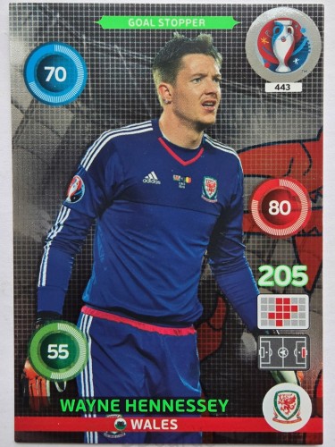 2016 Panini Euro Wayne Hennessey Goal Stopper Walia Nr 443 /O