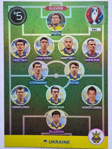 2016 Panini Euro Eleven Ukraina Nr 441 /O