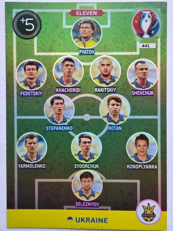 2016 Panini Euro Eleven Ukraina Nr 441 /O