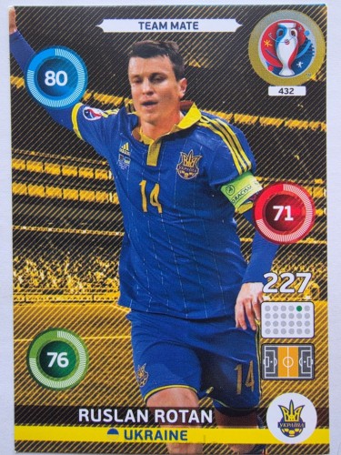 2016 Panini Euro Ruslan Rotan Ukraina Nr 432 /O