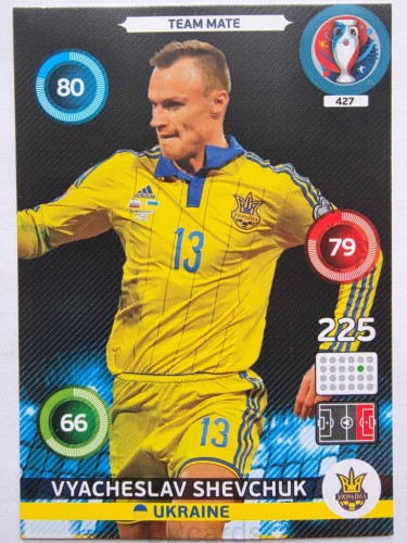 2016 Panini Euro Vychaeslav Shevchuk Ukraina Nr 427 /O