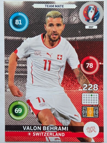 2016 Panini Euro Valon Behrami Szwajcaria Nr 397 /O
