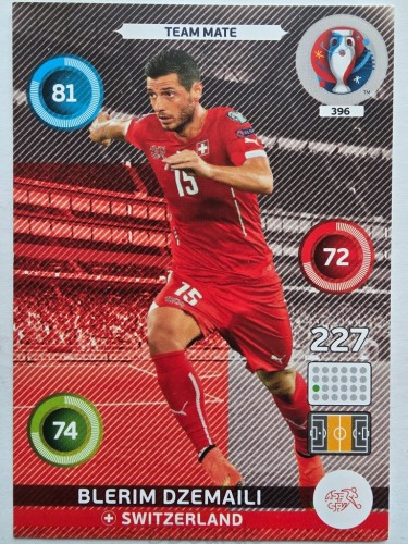 2016 Panini Euro Blerim Dzemaili Szwajcaria Nr 396 /O