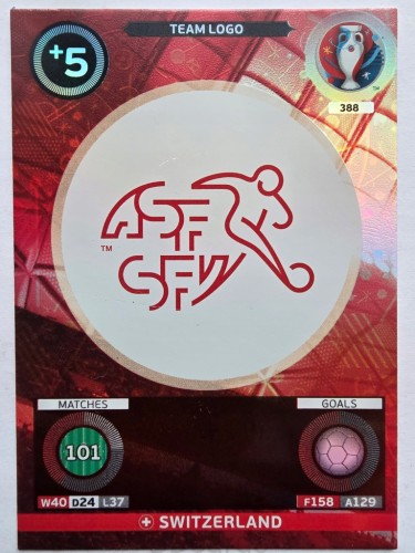 2016 Panini Euro Team Logo Szwajcaria Nr 388 /O