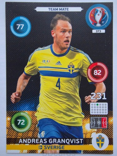 2016 Panini Euro Andreas Granovist Szwecja Nr 373 /J16
