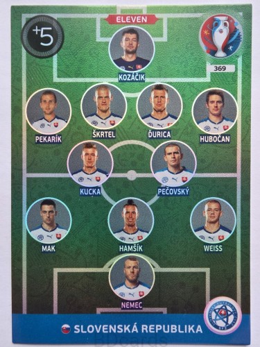 2016 Panini Euro Eleven Słowacja Nr 369 /J15
