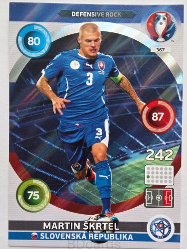 2016 Panini Euro Martin Skrtel Defensive Rock Słowacja Nr 367 /J14