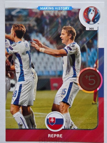 2016 Panini Euro Making History Słowacja Nr 365 /J13