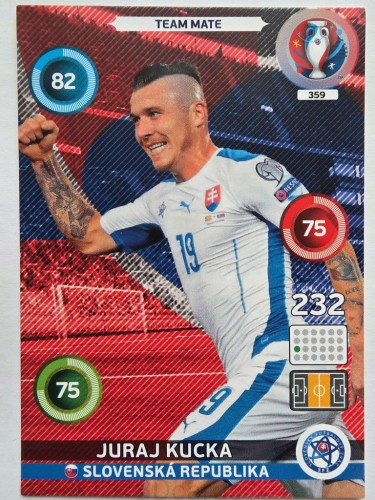 2016 Panini Euro Juraj Kucka Słowacja Nr 359 /J11