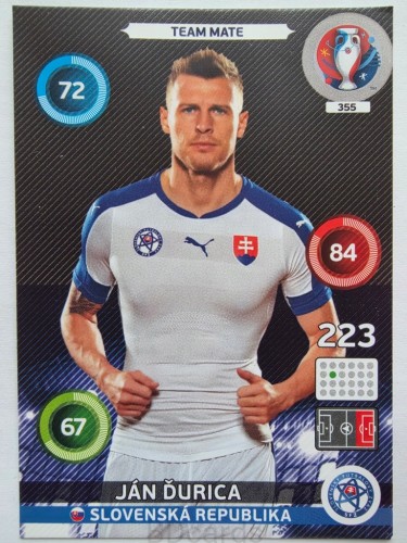 2016 Panini Euro Jan Durica Słowacja Nr 355 /J10