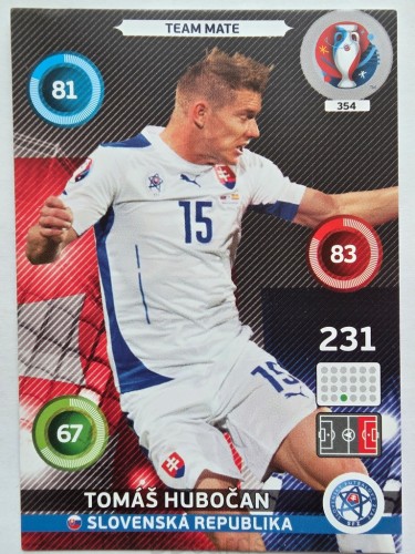 2016 Panini Euro Tomas Hubocan Słowacja Nr 354 /J10